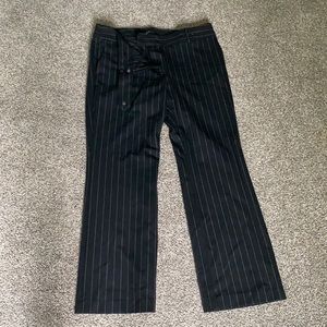 LOFT - Petites Striped Work Pants - 12P